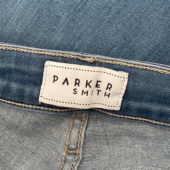 Parker Smith Light Wash Ankle Raw Hem High Waist Skinny Jeans Size 2/26 - Picture 10 of 13